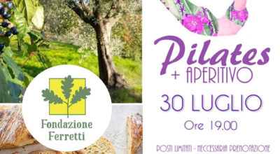 Pilates e aperitivo nell’oliveto della Fondazione Ferretti