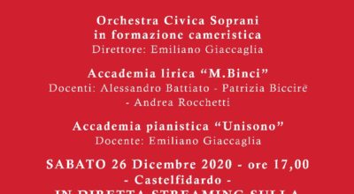 Concerto di Natale in diretta streaming