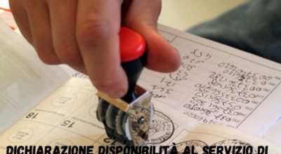 dichiarazione disponibilità al servizio di scrutatore entro il 24 agosto(1)