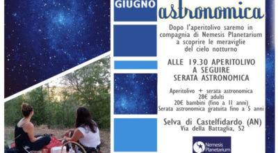 Aperitolivo con serata astronomica