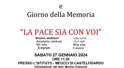 Giornata della pace e della memoria