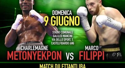 Charly su ring per il titolo del Mediterraneo super leggeri del World Boxing Council