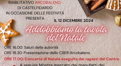 Addobbiamo la tavola del Natale con il CSER Arcobaleno